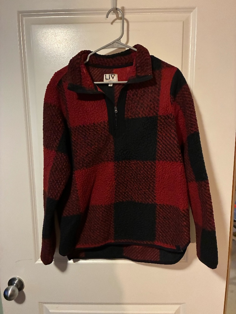 RED PLAID FLEECE